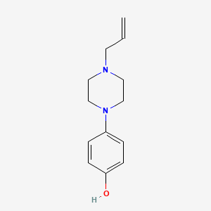 molecular formula C13H18N2O B7507937 4-(4-Prop-2-enylpiperazin-1-yl)phenol 