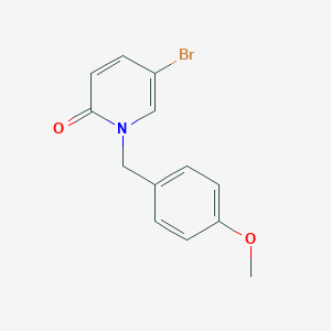 molecular formula C13H12BrNO2 B7507944 5-Bromo-1-[(4-methoxyphenyl)methyl]pyridin-2-one 