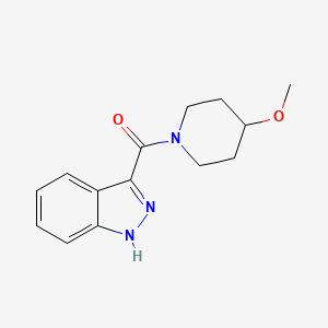 molecular formula C14H17N3O2 B7507951 1H-indazol-3-yl-(4-methoxypiperidin-1-yl)methanone 