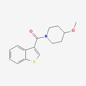 molecular formula C15H17NO2S B7507969 1-Benzothiophen-3-yl-(4-methoxypiperidin-1-yl)methanone 