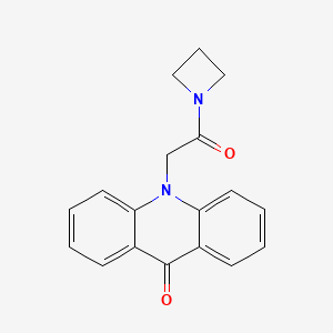 molecular formula C18H16N2O2 B7507973 10-[2-(Azetidin-1-yl)-2-oxoethyl]acridin-9-one 