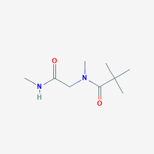 molecular formula C9H18N2O2 B7507980 N,2,2-trimethyl-N-[2-(methylamino)-2-oxoethyl]propanamide 