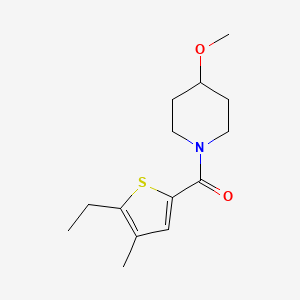 molecular formula C14H21NO2S B7507986 (5-Ethyl-4-methylthiophen-2-yl)-(4-methoxypiperidin-1-yl)methanone 