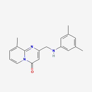 molecular formula C18H19N3O B7508008 2-[(3,5-Dimethylanilino)methyl]-9-methylpyrido[1,2-a]pyrimidin-4-one 