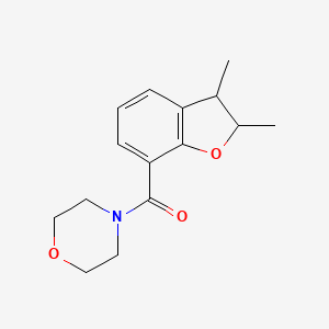 molecular formula C15H19NO3 B7508022 (2,3-Dimethyl-2,3-dihydro-1-benzofuran-7-yl)-morpholin-4-ylmethanone 
