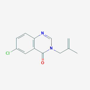 molecular formula C12H11ClN2O B7508047 6-Chloro-3-(2-methylprop-2-enyl)quinazolin-4-one 