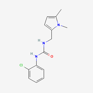 molecular formula C14H16ClN3O B7508062 1-(2-Chlorophenyl)-3-[(1,5-dimethylpyrrol-2-yl)methyl]urea 