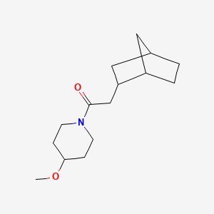 molecular formula C15H25NO2 B7508070 2-(2-Bicyclo[2.2.1]heptanyl)-1-(4-methoxypiperidin-1-yl)ethanone 