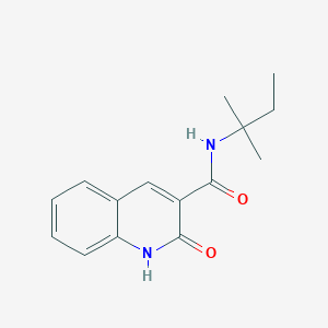 molecular formula C15H18N2O2 B7508071 N-(2-methylbutan-2-yl)-2-oxo-1H-quinoline-3-carboxamide 