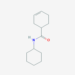 molecular formula C13H21NO B7508077 N-cyclohexylcyclohex-3-ene-1-carboxamide 