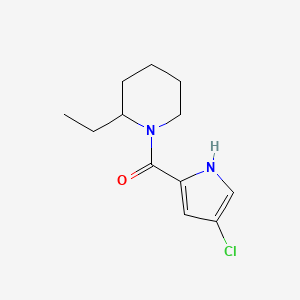 molecular formula C12H17ClN2O B7508089 (4-chloro-1H-pyrrol-2-yl)-(2-ethylpiperidin-1-yl)methanone 