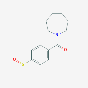 molecular formula C14H19NO2S B7508097 Azepan-1-yl-(4-methylsulfinylphenyl)methanone 