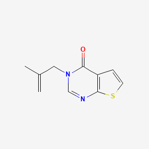 molecular formula C10H10N2OS B7508112 3-(2-Methylprop-2-enyl)thieno[2,3-d]pyrimidin-4-one 