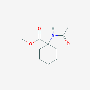 molecular formula C10H17NO3 B7508133 Methyl 1-acetamidocyclohexane-1-carboxylate 