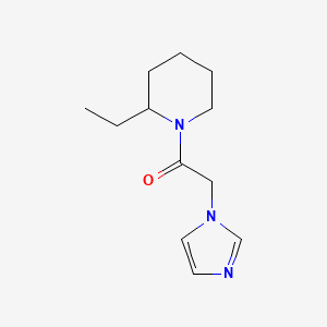 molecular formula C12H19N3O B7508139 1-(2-Ethylpiperidin-1-yl)-2-imidazol-1-ylethanone 