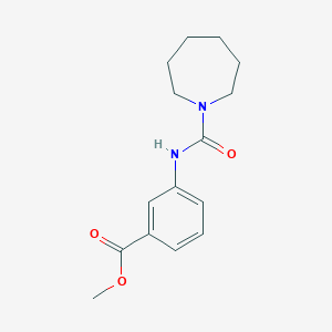 molecular formula C15H20N2O3 B7508148 Methyl 3-(azepane-1-carbonylamino)benzoate 