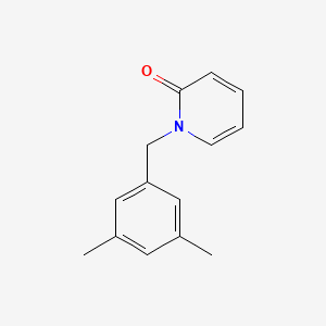 molecular formula C14H15NO B7508150 1-[(3,5-Dimethylphenyl)methyl]pyridin-2-one 