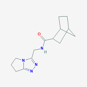 molecular formula C14H20N4O B7508160 N-(6,7-dihydro-5H-pyrrolo[2,1-c][1,2,4]triazol-3-ylmethyl)bicyclo[2.2.1]heptane-2-carboxamide 