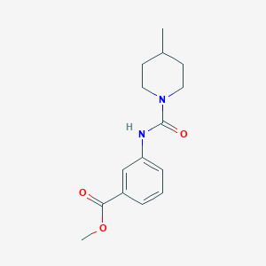 molecular formula C15H20N2O3 B7508189 Methyl 3-[(4-methylpiperidine-1-carbonyl)amino]benzoate 