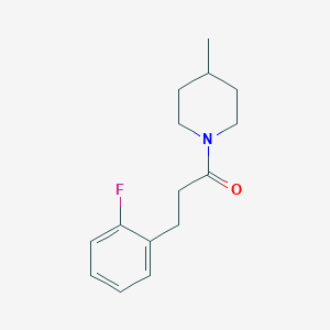 molecular formula C15H20FNO B7508194 3-(2-Fluorophenyl)-1-(4-methylpiperidin-1-yl)propan-1-one 