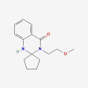 molecular formula C15H20N2O2 B7508198 3-(2-methoxyethyl)spiro[1H-quinazoline-2,1'-cyclopentane]-4-one 