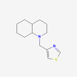 molecular formula C13H20N2S B7508209 4-(3,4,4a,5,6,7,8,8a-octahydro-2H-quinolin-1-ylmethyl)-1,3-thiazole 