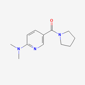 molecular formula C12H17N3O B7508212 [6-(Dimethylamino)pyridin-3-yl]-pyrrolidin-1-ylmethanone 