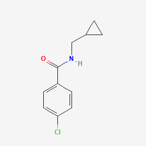molecular formula C11H12ClNO B7508228 4-氯-N-(环丙基甲基)苯甲酰胺 
