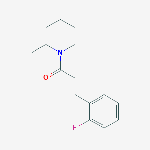 molecular formula C15H20FNO B7508236 3-(2-Fluorophenyl)-1-(2-methylpiperidin-1-yl)propan-1-one 
