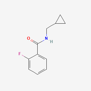 molecular formula C11H12FNO B7508270 N-(cyclopropylmethyl)-2-fluorobenzamide 