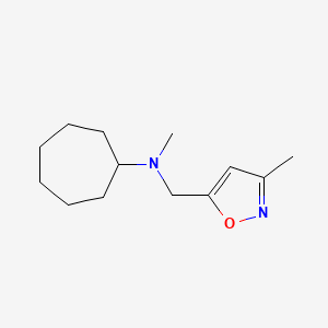 N-methyl-N-[(3-methyl-1,2-oxazol-5-yl)methyl]cycloheptanamine