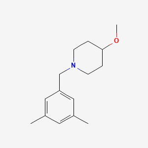 molecular formula C15H23NO B7508318 1-[(3,5-Dimethylphenyl)methyl]-4-methoxypiperidine 