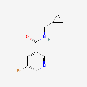 molecular formula C10H11BrN2O B7508324 5-bromo-N-(cyclopropylmethyl)nicotinamide 