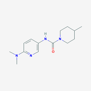 molecular formula C14H22N4O B7508348 N-[6-(dimethylamino)pyridin-3-yl]-4-methylpiperidine-1-carboxamide 