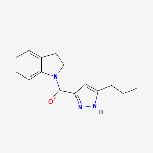 2,3-dihydroindol-1-yl-(5-propyl-1H-pyrazol-3-yl)methanone