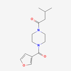 1-[4-(Furan-3-carbonyl)piperazin-1-yl]-3-methylbutan-1-one