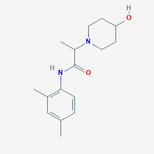 molecular formula C16H24N2O2 B7508419 N-(2,4-dimethylphenyl)-2-(4-hydroxypiperidin-1-yl)propanamide 