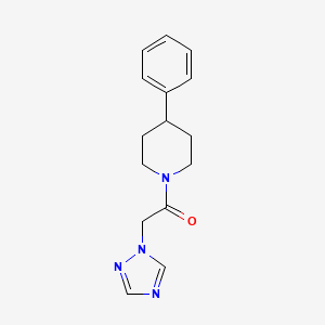 1-(4-Phenylpiperidin-1-yl)-2-(1,2,4-triazol-1-yl)ethanone