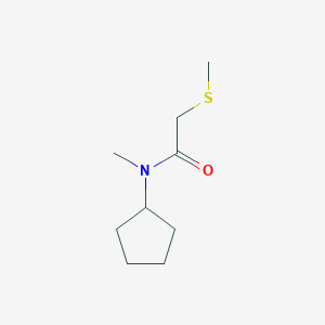 N-cyclopentyl-N-methyl-2-methylsulfanylacetamide