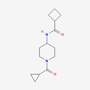 N-[1-(cyclopropanecarbonyl)piperidin-4-yl]cyclobutanecarboxamide