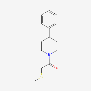2-Methylsulfanyl-1-(4-phenylpiperidin-1-yl)ethanone