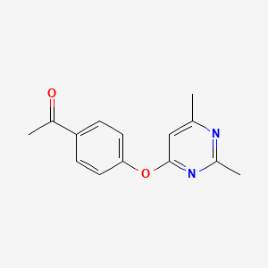 1-{4-[(2,6-Dimethylpyrimidin-4-YL)oxy]phenyl}ethanone