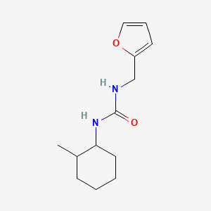 molecular formula C13H20N2O2 B7508493 1-(Furan-2-ylmethyl)-3-(2-methylcyclohexyl)urea 