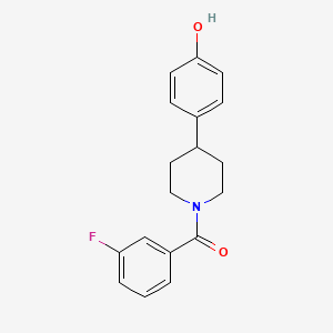 (3-Fluorophenyl)-[4-(4-hydroxyphenyl)piperidin-1-yl]methanone