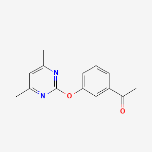 1-[3-(4,6-Dimethylpyrimidin-2-yl)oxyphenyl]ethanone