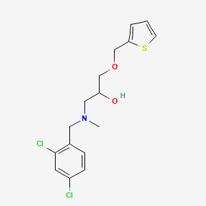 molecular formula C16H19Cl2NO2S B7508521 1-[(2,4-Dichlorophenyl)methyl-methylamino]-3-(thiophen-2-ylmethoxy)propan-2-ol 