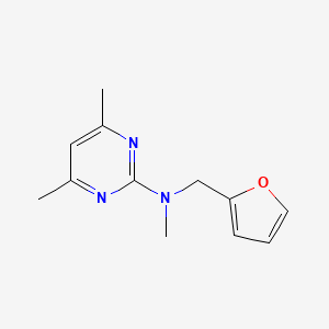 N-(furan-2-ylmethyl)-N,4,6-trimethylpyrimidin-2-amine