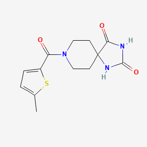 8-(5-Methylthiophene-2-carbonyl)-1,3,8-triazaspiro[4.5]decane-2,4-dione