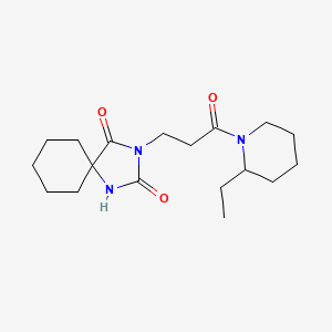 3-[3-(2-Ethylpiperidin-1-yl)-3-oxopropyl]-1,3-diazaspiro[4.5]decane-2,4-dione