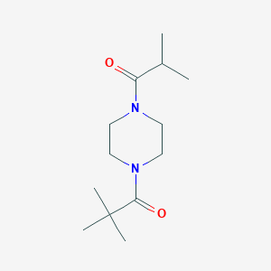 2,2-Dimethyl-1-[4-(2-methylpropanoyl)piperazin-1-yl]propan-1-one